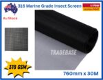 30m Roll x 760mm 316 Marine Grade Stainless Steel Door Window Mesh Flyscreen - Image 7