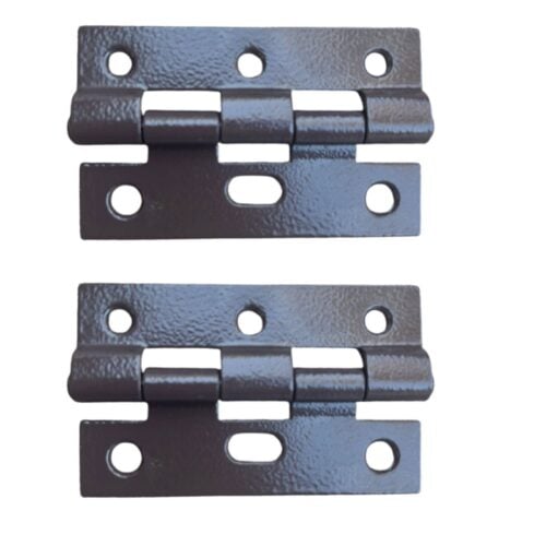TRADEBASE Security Screen Door Hinges Heavy Duty  | Stainless Pin |  Brown Twin Pack