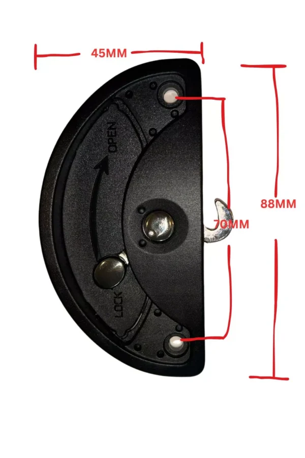 TRADEBASE FLY SCREEN DOOR LATCH SNIB SLIDING HANDLE - Image 3