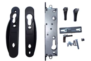 TRADEBASE Sliding Security Screen Barrier Door Black with Cylinder + 3 keys - Image 2