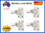 TRADEBASE Window White Sash Lock Lockable Keyed Alike Wide Base - 4 Pack - Image 2