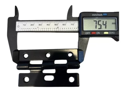 TRADEBASE Security Screen Door Hinges Heavy Duty  | Stainless Pin |  Black Triple Pack - Image 2