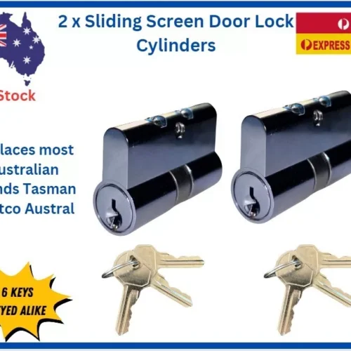 Security Door Lock Cylinders  | 4 Pin Euro Profile with 6 Keys  | Twin Pack