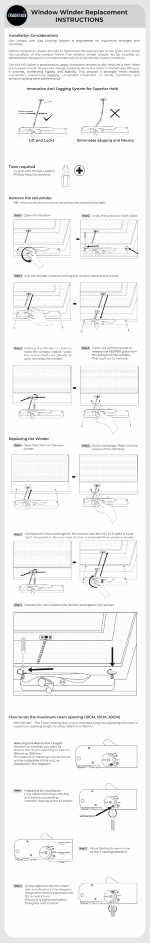 how to replace a window winder