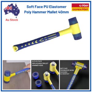 soft-face-poly-elastomer-polyurethane-hammer-mallet-non-marring-diemaking-replaceable-head-40mm