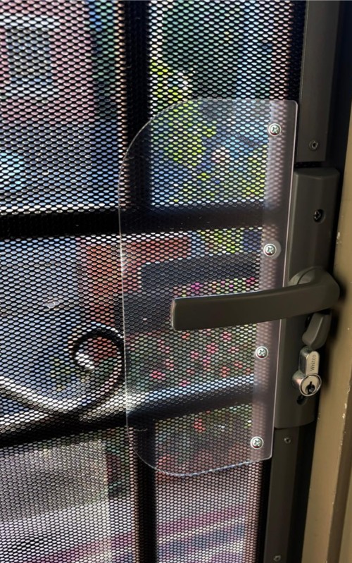 Guard-Security-Screen-Door-Lock-Shield-Polycarbonate-Anti-Theft Guard-Security-Screen-Door-Lock-Shield-Polycarbonate-Anti-Theft