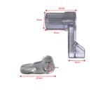 Flyscreen Swivel Clip | 25 × 11mm Offset | Clear - Image 2