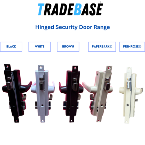 Security Screen Door Lock Hinged | Paperbark® | Snib | Cylinder + 3 Keys - Image 2
