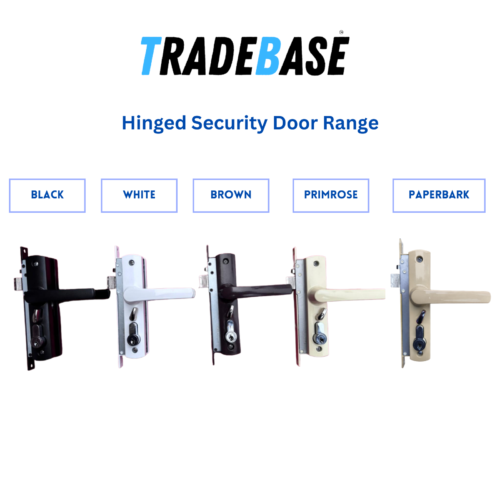 Security Screen Door Lock Hinged | Paperbark® | Snib | Cylinder + 3 Keys - Image 3