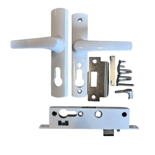 Security Screen Door Lock Hinged | White | Snib | Cylinder Not Included - Image 3