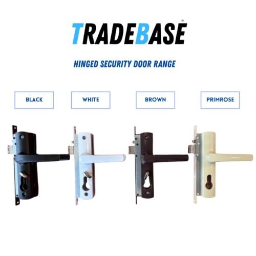 Security Screen Door Lock Hinged | White | Snib | Cylinder Not Included - Image 6