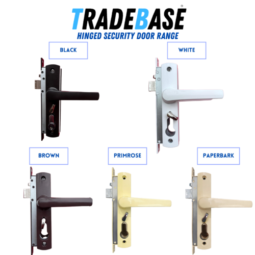 Security Screen Door Lock Hinged | Paperbark® | Snib | Cylinder Not Included - Image 5