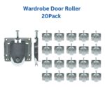 Sliding Carriage Wardrobe Robe Door Roller | Concave Wheel | Cupboard |Screen | Glass |  20 Pack