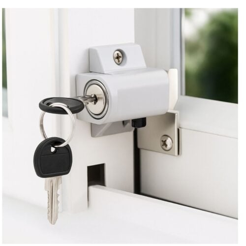 Mini Push Lock Door & Window Bolt | White | Bulk 10 Pack - Image 8