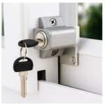 Mini Push Lock Door & Window Lock | Grey - Image 6