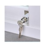 Mini Push Lock Door & Window Lock | Grey - Image 9