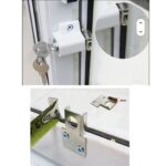 Mini Push Lock Door & Window Lock | Grey - Image 8