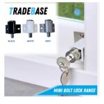 Mini Push Lock Door & Window Lock | Grey - Image 10