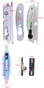 TRADEBASE Sliding Security Screen Barrier Door Lock | Black | Without Cylinder - Image 3