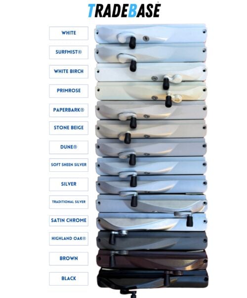 TRADEBASE Window Chain Winder Brown |  Lockable Left Hand - Image 8