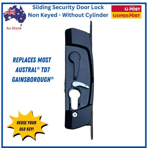 Sliding Security Barrier Door Lock | Black | Non Keyed - Image 4