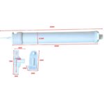 Security Screen Door Closer Pneumatic | One Touch Adjust  | Universal  | White - Image 3