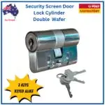 Security Door Lock Cylinder Barrel | 3 Keys | Double Wafer Standard - Image 4