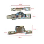 Window Sash Lock | Double Hung | Keyed Alike | Chrome Silver |Timber Aluminium Windows - Image 5