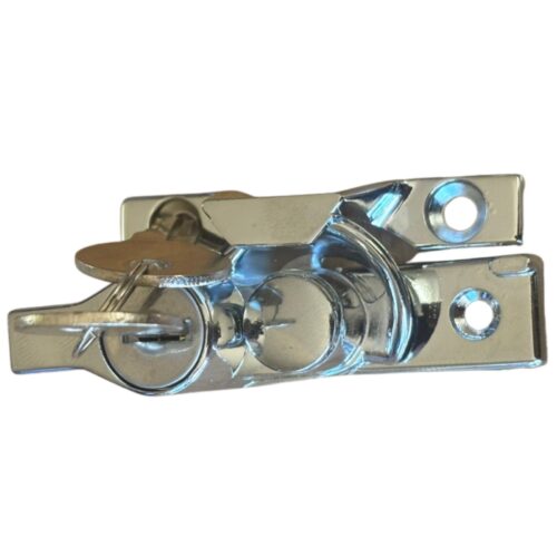 Window Sash Lock | Double Hung | Keyed Alike | Chrome Silver |Timber Aluminium Windows - Image 3