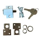 Mini Push Lock Door & Window Bolt | White | Bulk 10 Pack - Image 4