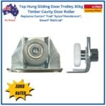 Top Hung Sliding Door Trolley | Timber Cavity Door | Acetal Roller - Image 3